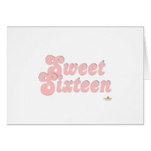 Sweet Sixteen Pink And Silver Greeting Cards