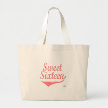 Sweet Sixteen Pink Faded Bags