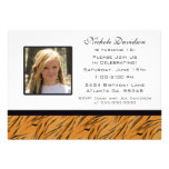 Sweet Sixteen Tiger Party Invitation