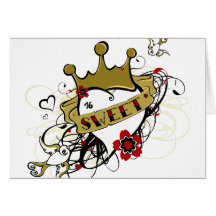 Sweet Sixteen Urban Art Card