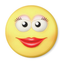 Sweet Smiley Girl Magnet