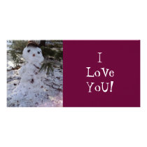 SweeT SNoWMaN Personalized Photo Card