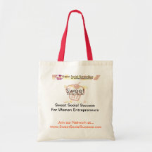 Sweet Social Success Canvas Bag