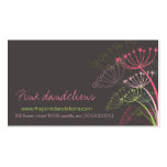 Sweet Spring Pink Dandelions Flowers Businesscard Business Card Template