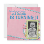 Sweet Spring Summer First Birthday Personalized Invite