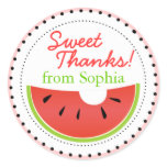 Sweet Summer Watermelon Thanks Stickers
