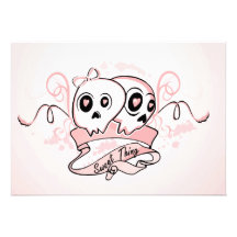 Sweet Thing Pastel Skull Invitations