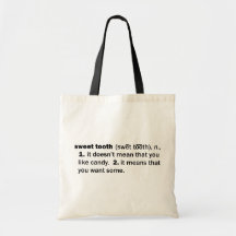 Sweet Tooth Canvas Bags