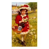 Sweet Victorian Style Gift Tags Baker Daisy Field Business Cards