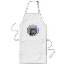 Sweet Weimaraner Dog Long Apron