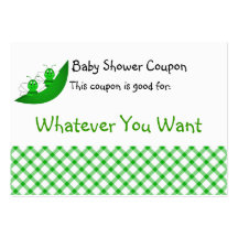 SweetBee Twin Bumble Bees Baby Shower Coupon Business Card Template