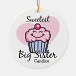 Sweetest Big Sister Personalized Ornament
