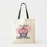 Sweetest Little Sister Canvas Bags