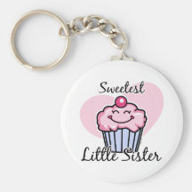 Sweetest Little Sister Key Chains