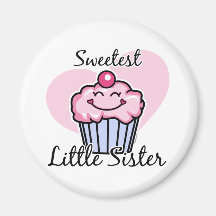 Sweetest Little Sister Magnets