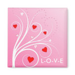 Sweetheart Tree Magnet - Pink
