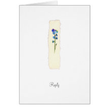 Sweetpea - Reply Card