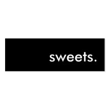 sweets. business cards