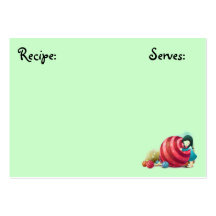 Sweets Recipe Card Business Cards