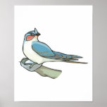 swift bird print
