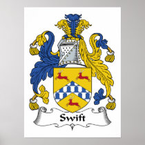 Swift Family Crest Posters