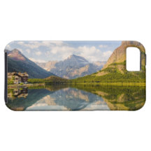 Swiftcurrent Lake with Many Glacier hotel and