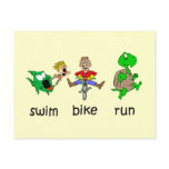 Swim Bike Run Postcards