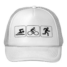 Swim, Bike, Run - Triathlon Hats