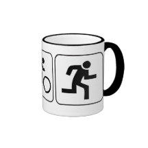Swim, Bike, Run - Triathlon Mugs