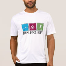 swim bike run (triathlon) shirt