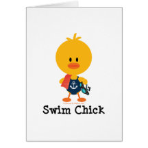 Swim Chick Card