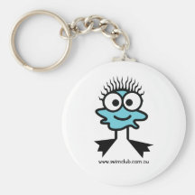 Swim Club Masters Blue Swim Character Key Ring Key Chain