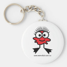 Swim Club Masters Red Swim Character Key Ring Key Chain