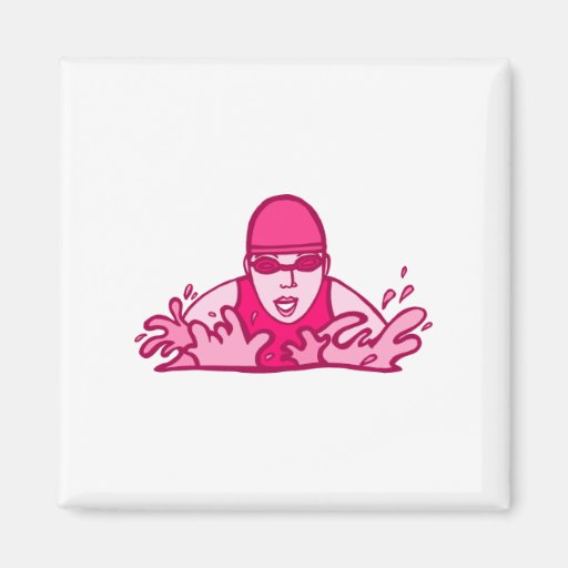 Swim Hard Refrigerator Magnets