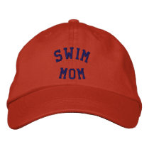 Swim Mom Embroidered Hat