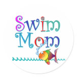 Swim Mom stickers