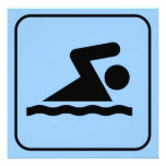Swim Symbol Invitation