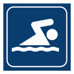 Swim Symbol Invitation