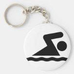 Swim Symbol Keychain