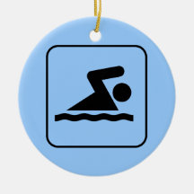 Swim Symbol Ornament