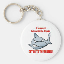 Swim with the Sharks Key Chain