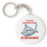 Swim with the Sharks Key Chain