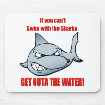 Swim with the Sharks Mousepads