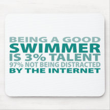 Swimmer 3% Talent Mouse Pads
