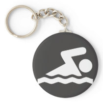 Swimmer Keychain