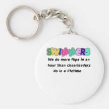 Swimmers & Cheerleaders Key Chain