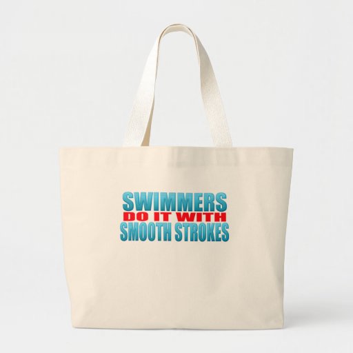 Swimmers do it with smooth strokes tote bags