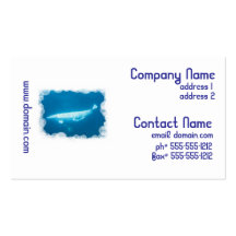 Swimming Beluga Whale Business Cards