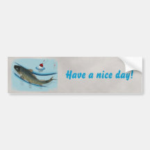 Swimming Carp Bumper Sticker