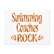 Swimming Coaches Rock Post Card